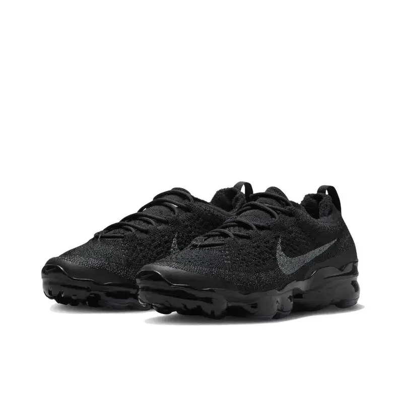 Nike Vapormax Flyknit Unisex Black Non-slip, Wear Resistant, Shock Resilient Breathable Running Supportive