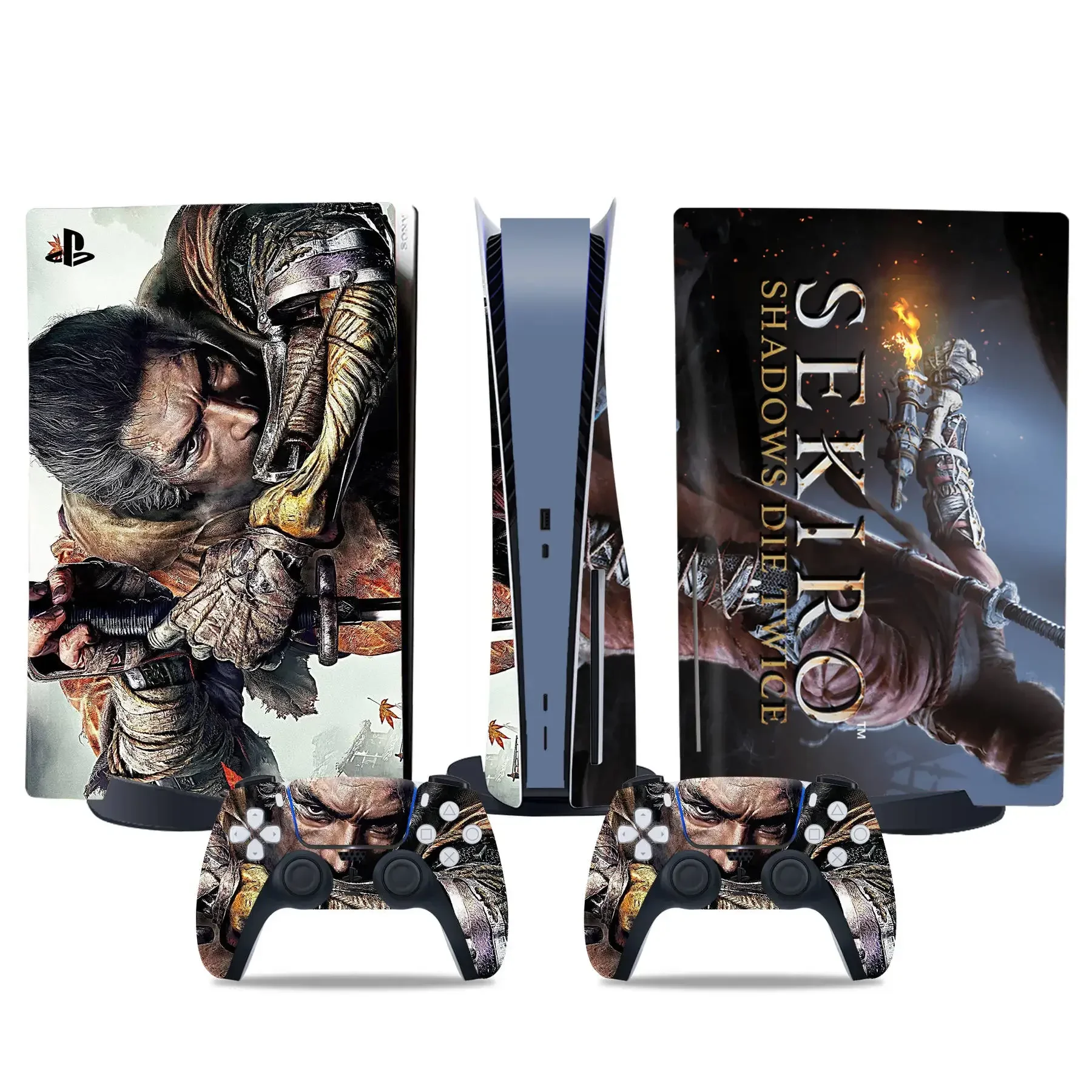 Sekiro shadows die twice Vinyl Decal Skin Sticker For PS5 Disc Controller  Console Case controller skin sticker