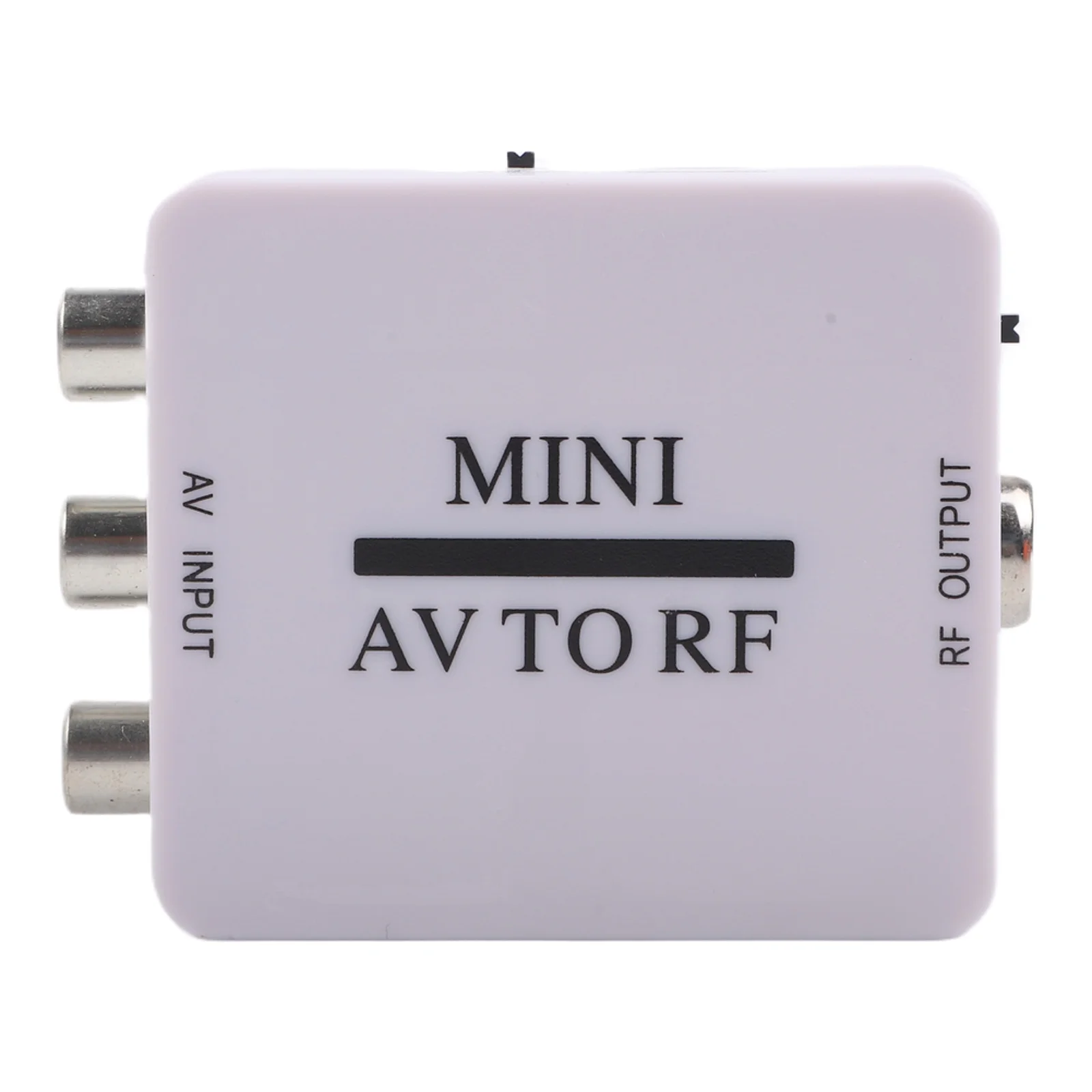 For TV Coaxial Adapter AV To RF Modulator AV RF Switcher Audio Signal Conversion Low Power Consumption Portable Design