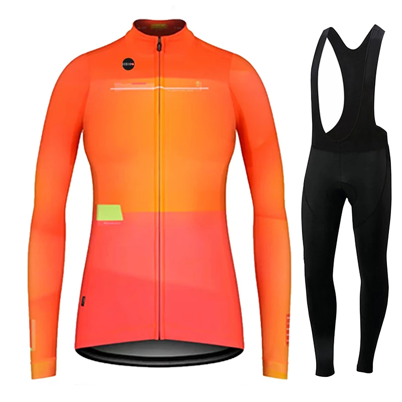 Long Sleeve Cycling Jersey Set for Women, Anti-UV Breathable Clothing, Mountain and Road Bike, Summer