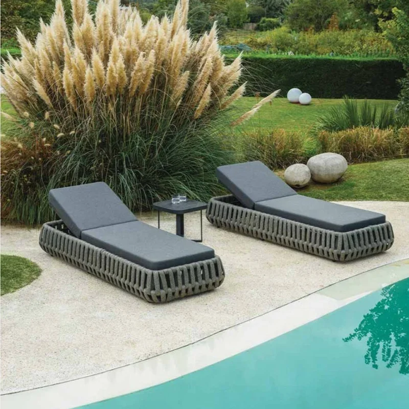 

Nordic outdoor sofa leisure terrace courtyard villa garden rattan chair outdoor double rattan sofa combination furniture