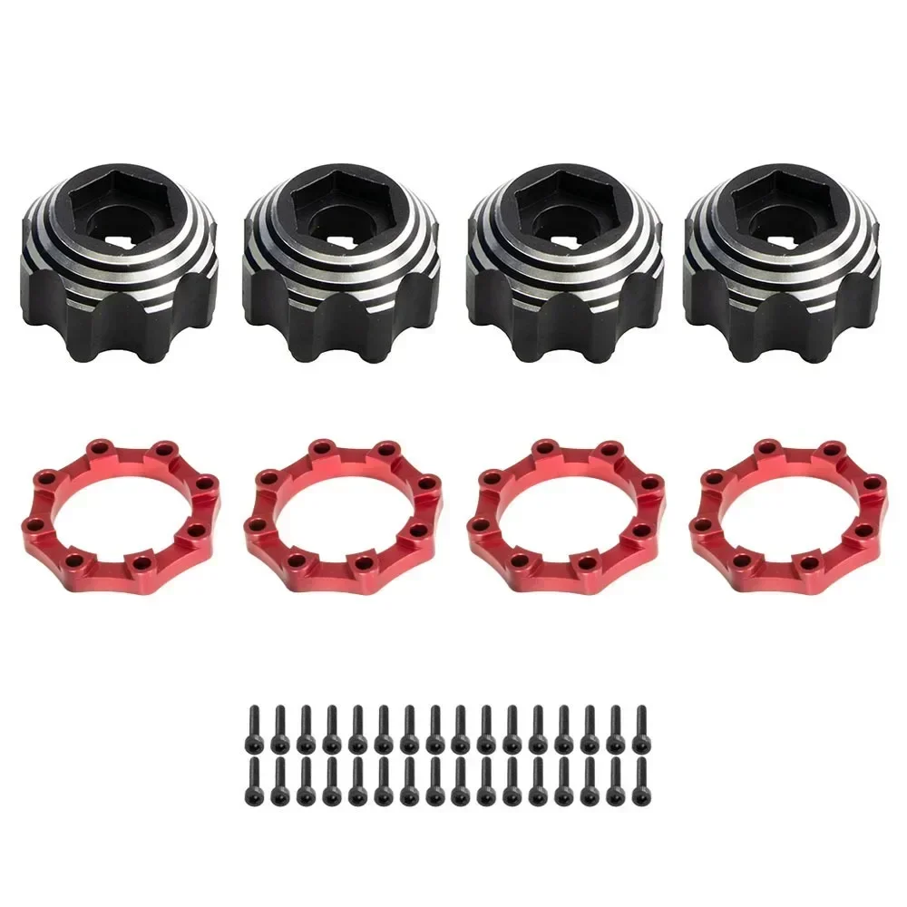 Metal Extended 3.8’’ Hexagon Wheel Hub Adaptor PL ProLine 8x32 to17mm Reinforcement Ring Spacer RC Car Modified Part Accessori