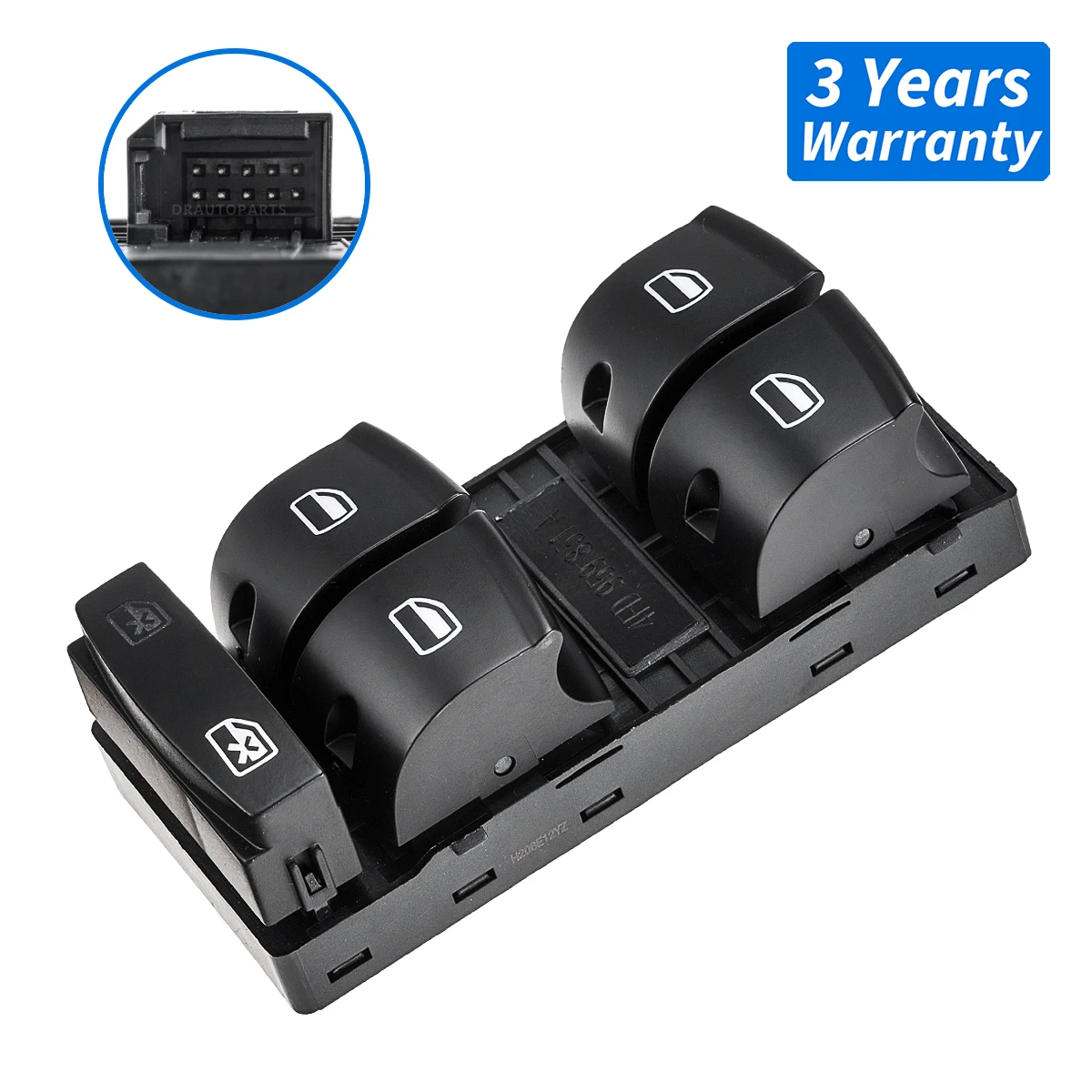 Master Window Control Switch 4F0959851C,4F0959851F,4F09598515PR For AUDI A3/S3 2003-12,A6 C6 2004-11,Q7 2006-15 3.0/3.6/4.2/6.0