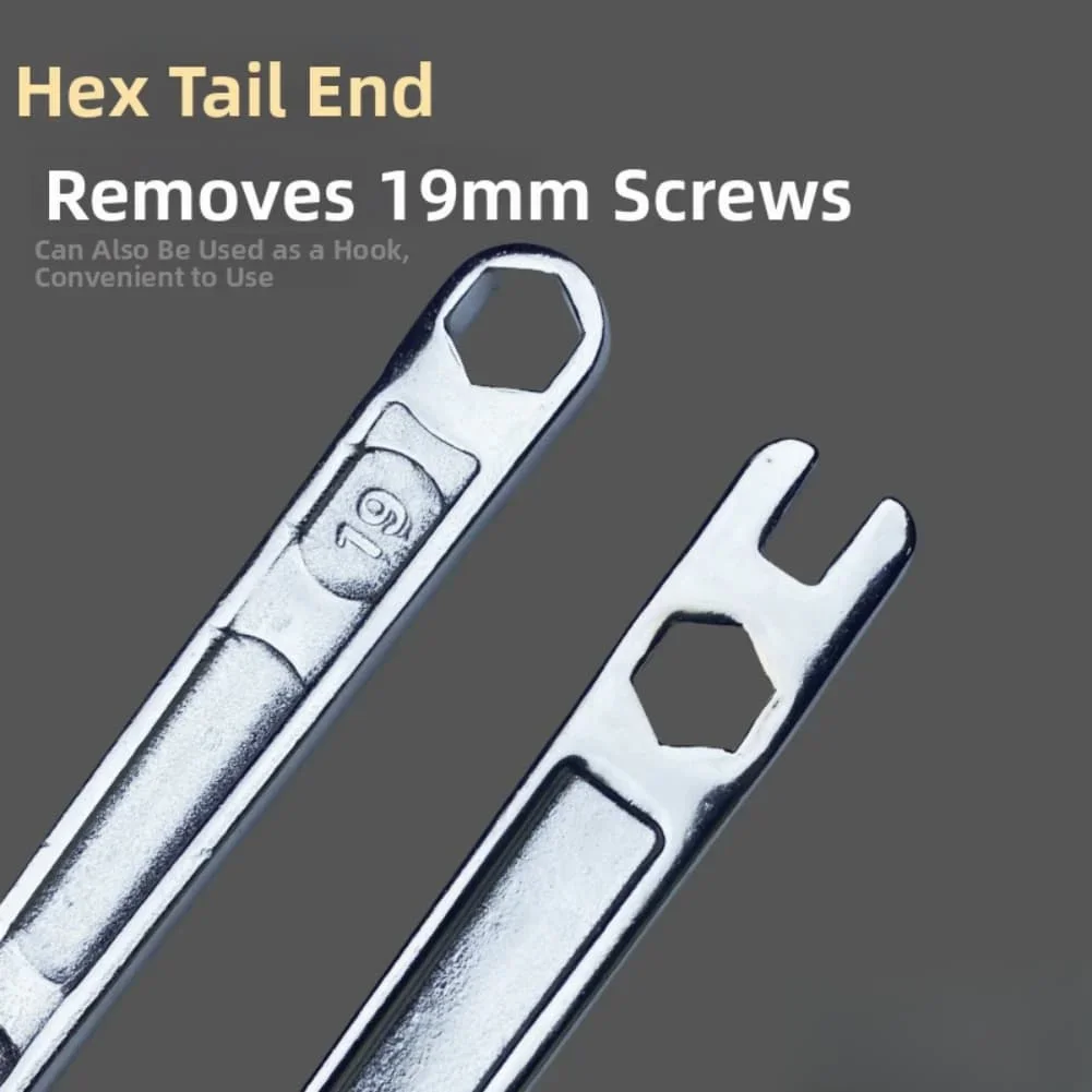 

4-Piece Scaffolder's Wrench Set with Smooth Adjustment and Leather Protective Cover Featuring Convenient Belt Loop