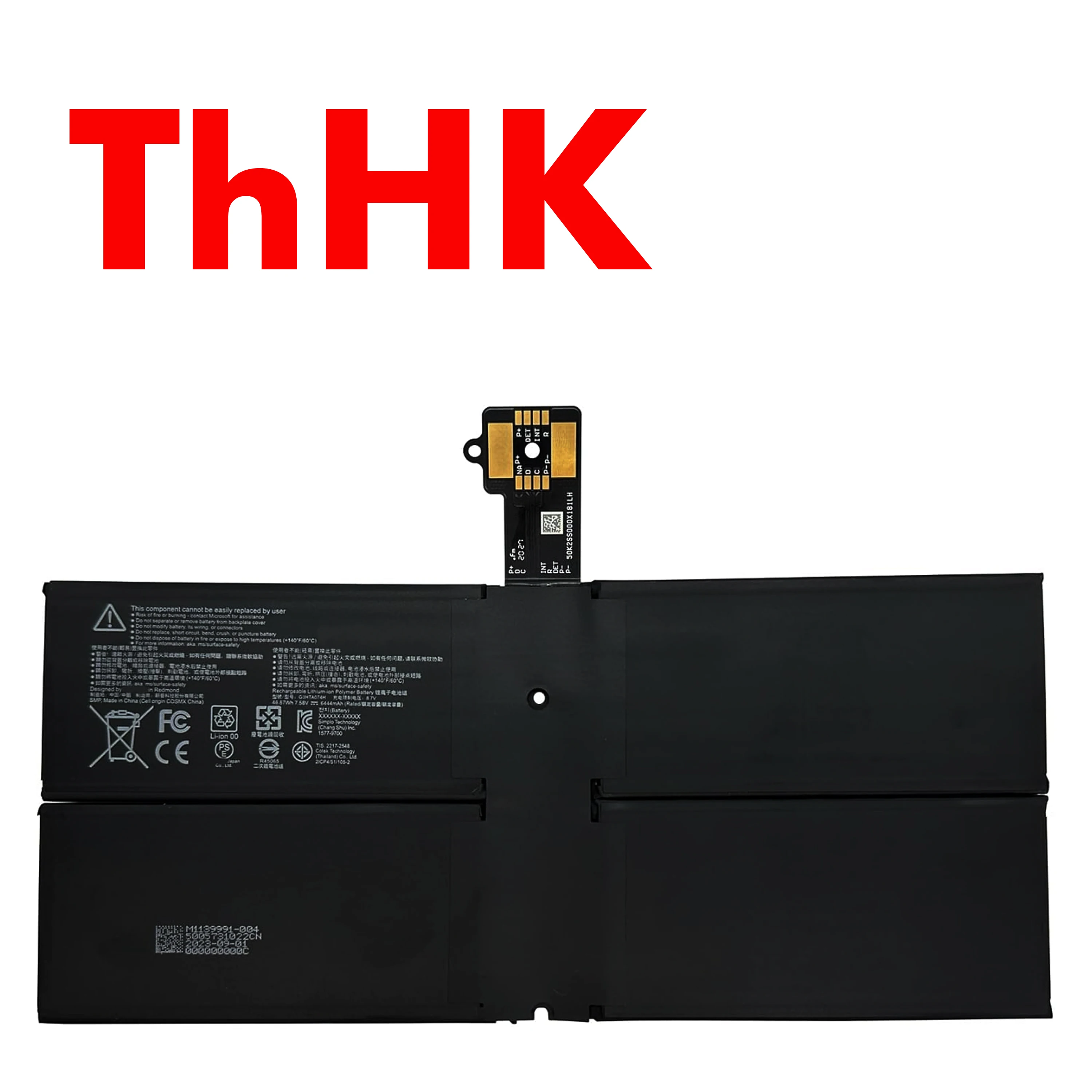 Genuine Original 48.51Wh G3HTA074H DYNH03 G3HTA073H GA3HTA025H Battery For Microsoft Surface pro 7 Plus 1960