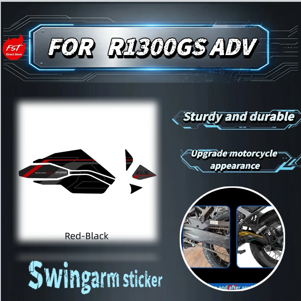 For R1300GS ADV Trophy Swingarm Decal Set Waterproof 3D Gel Sticker Driveshaft Chain Guard Protective Mod Accessories
