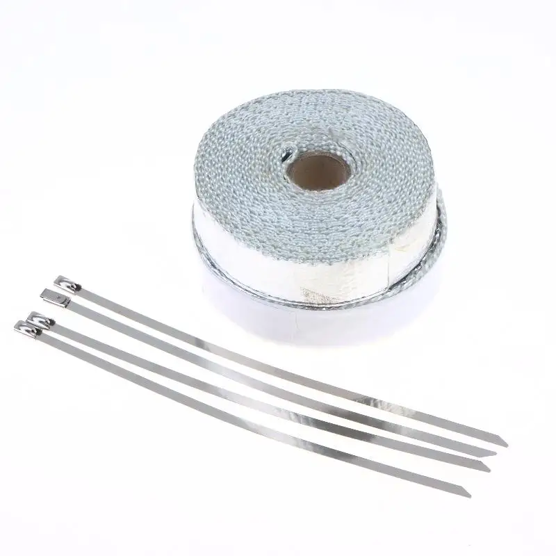 Motorcycle Muffler Thermal Tape Exhaust Band Durable Heat Shield Insulation for Bike Engine Modification and Repair