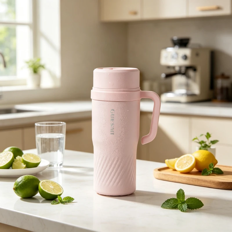 Portable Blender Cup 16 Blades 304 Stainless Steel Ice Crushing Juicer with Straw for Smoothie Home Travel Daily Use 휴대용 블렌더
