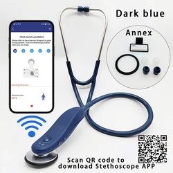 Stéthoscope numérique Bluetooth personnalisable au laser, électronique intelligente sans fil, dernier cri