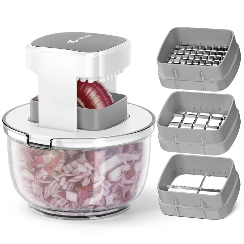 

Многофункциональный измельчитель овощей для нарезки картофеля и лука, кухонный измельчитель для дома