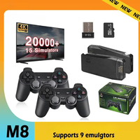 Retro Gaming Console with 2.4G Dual Wireless Controllers 4K HDMI 64GB Preloaded 15 Emulators for TV/PC Classic Games