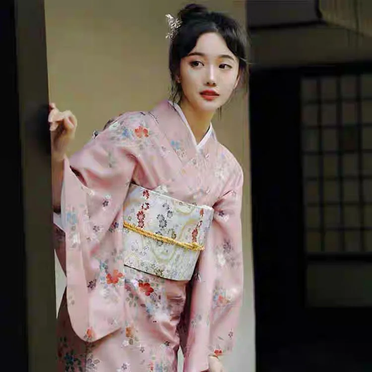 

Sweet Cute 2026 New Sle into Girl Kimono Japanese Traditional Costume Beau Salon Restaurant Women's Faion Ethnic Wear