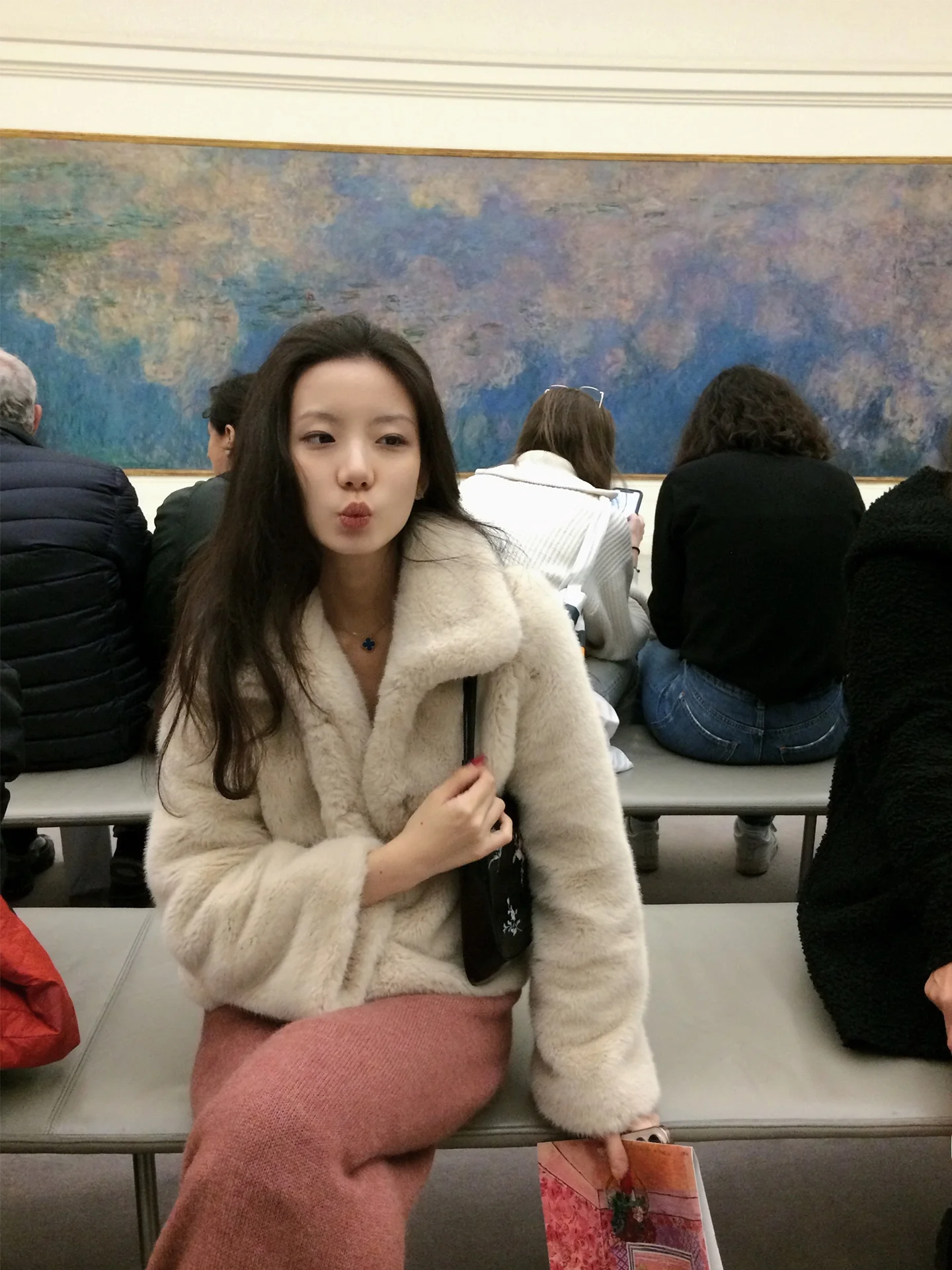 

Red Nail Casual Sle Warmth Polyester Fiber Women's Coat Stand Collar Faux Fur ort Outerwear Faionable Slim Fit Zipper