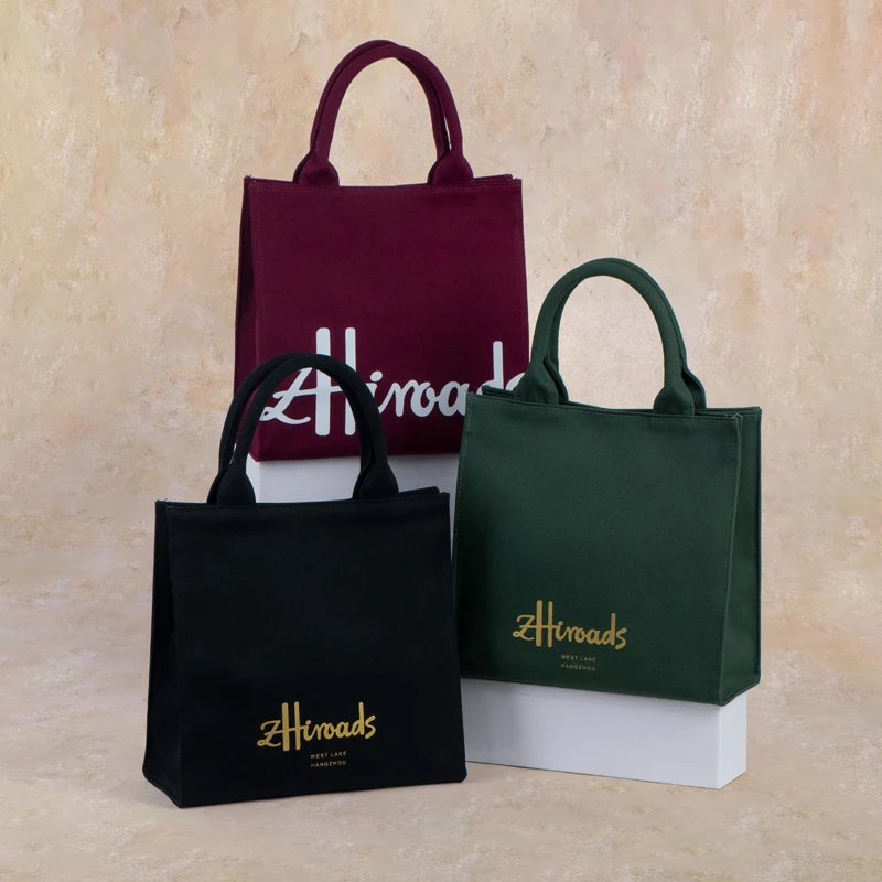 Brand Women's Fashion Handbag Solid Color Shopping Canvas Cotton Tote Bag