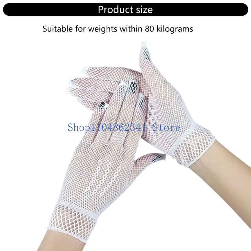 5asd Lace Evening Party Gloves Stretchy Gloves for Wedding Ceremony Breathable Outdoor Event Handwear Party Accessory