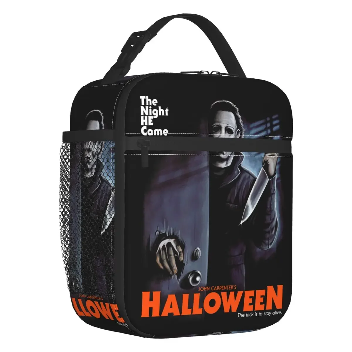 Halloween Horror Michael Myers Knives Insulated Lunch Bag for School The Night He Came Home Leakproof Thermal Cooler Lunch Box