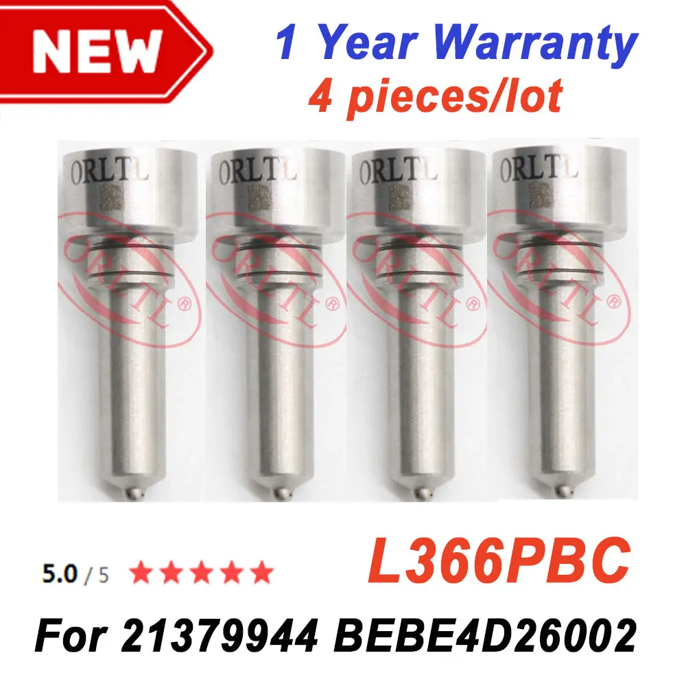 4PCS BEBE4D26002 L366PBC Diesel Injector Nozzle L366 PBC For Delphi 21379944 L366PBC New