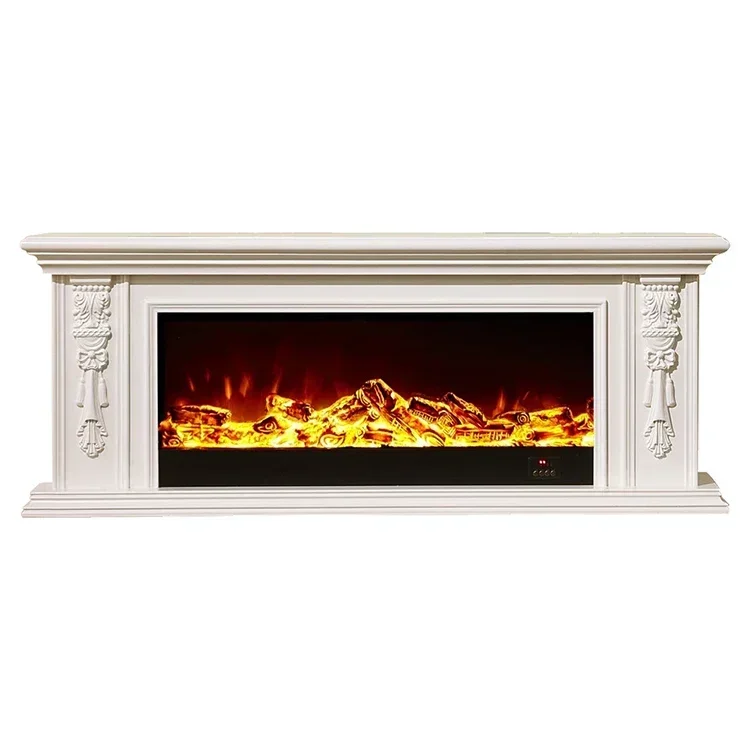 Modern Electric Fireplace With Small Kamin Freestanding Remote Control Luxury Home Electric Fireplace Of Villa Decoration