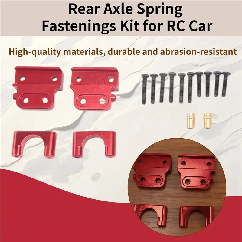 For MN 1/12 MN82 LC79 RC Car Spare Parts Metal Upgraded Rear Axle Spring Fastenings Kit