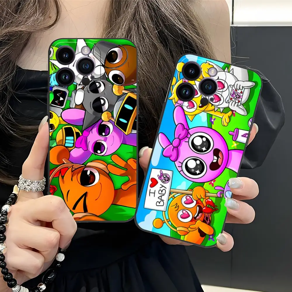 

Phone Case for iPhone 16 15 14 13 12 11 X XR XS 8 7 Pro Max Plus Mini Colour Printing Pretty Cover Luxury Mobile Sprunki Fashion