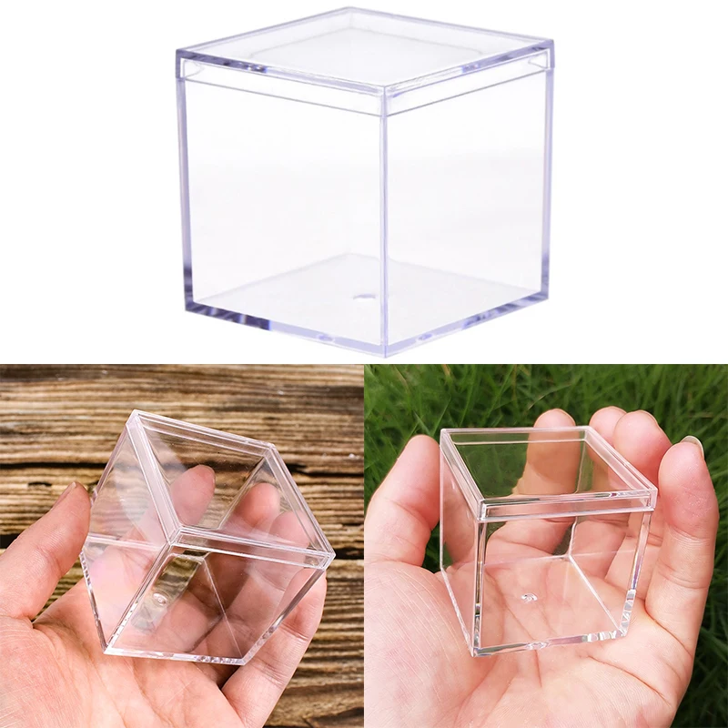 Transparent Acrylic Boxes With Cover Plastic Organizer Gift Packing Box Food Candy Storage Container For Home Display