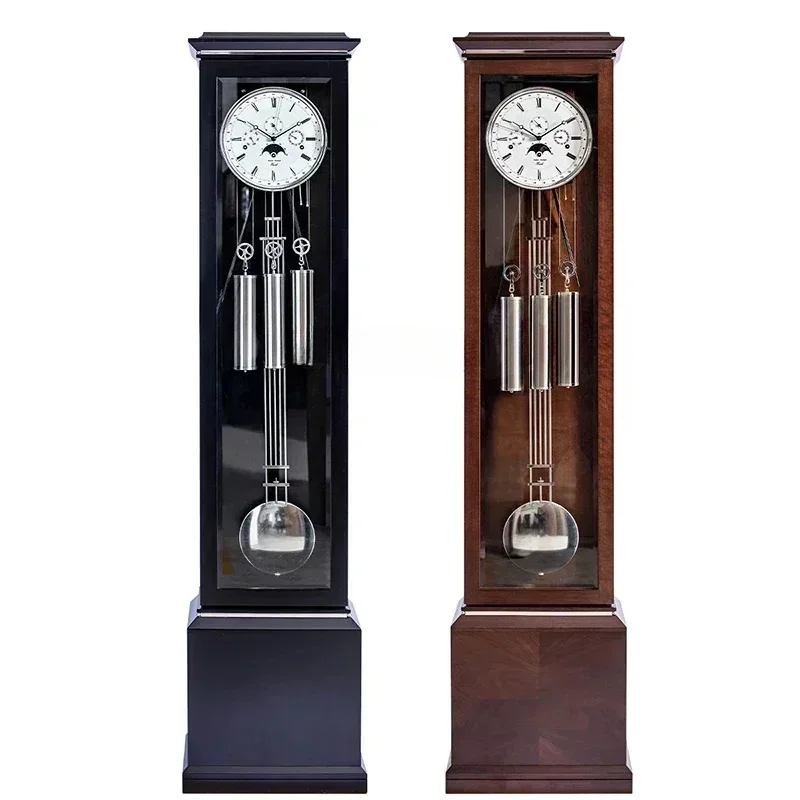 

Механические напольные часы для гостиной, европейские креативные простые большие часы, новые китайские вертикальные маятниковые часы