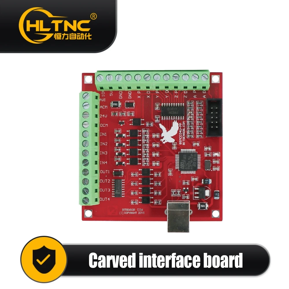 HLTNC 4/5 Axis USB CNC Breakout Board MACH3 Motion Controller Card 150-200kHz for Stepper Servo Motor CNC Router Engraving