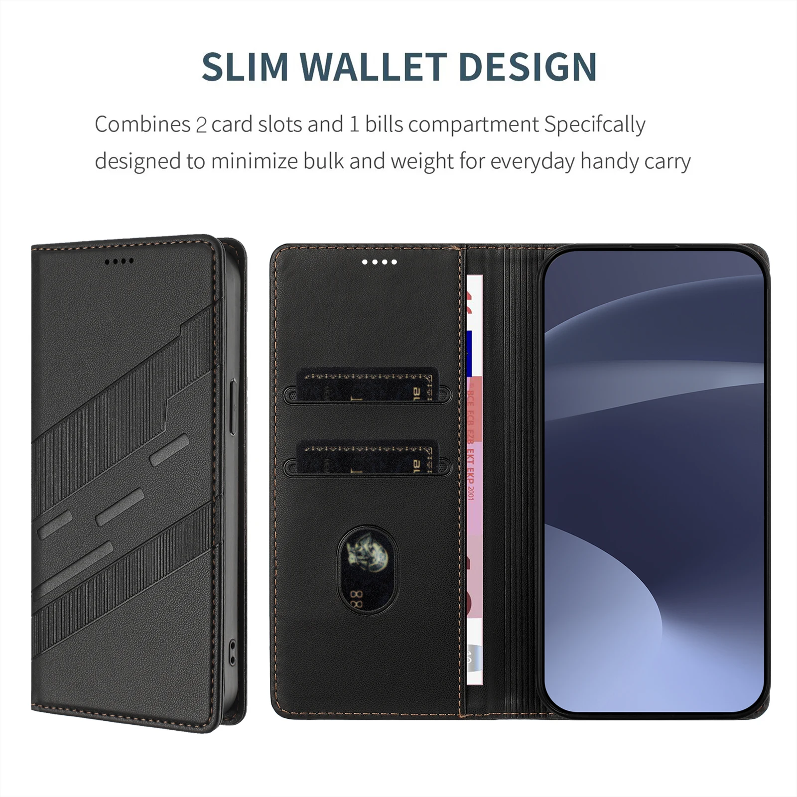 Luxuriöse Handyhülle für Xiaomi Poco X8 X7 X6 X5 Pro F8 F7 F6 F5 Ultra Leder-Kartenetui mit Magnetverschluss Schutzhülle – Detail 10