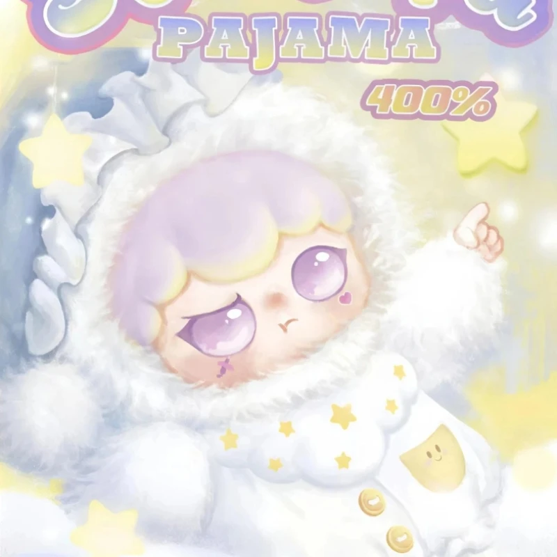 

New Kimipapa Pajama 400% Vinyl Plush Blind Box Cute Soft Doll Home Comfortable Pillow Desktop Fashion Ornament Toy Surprise Gift