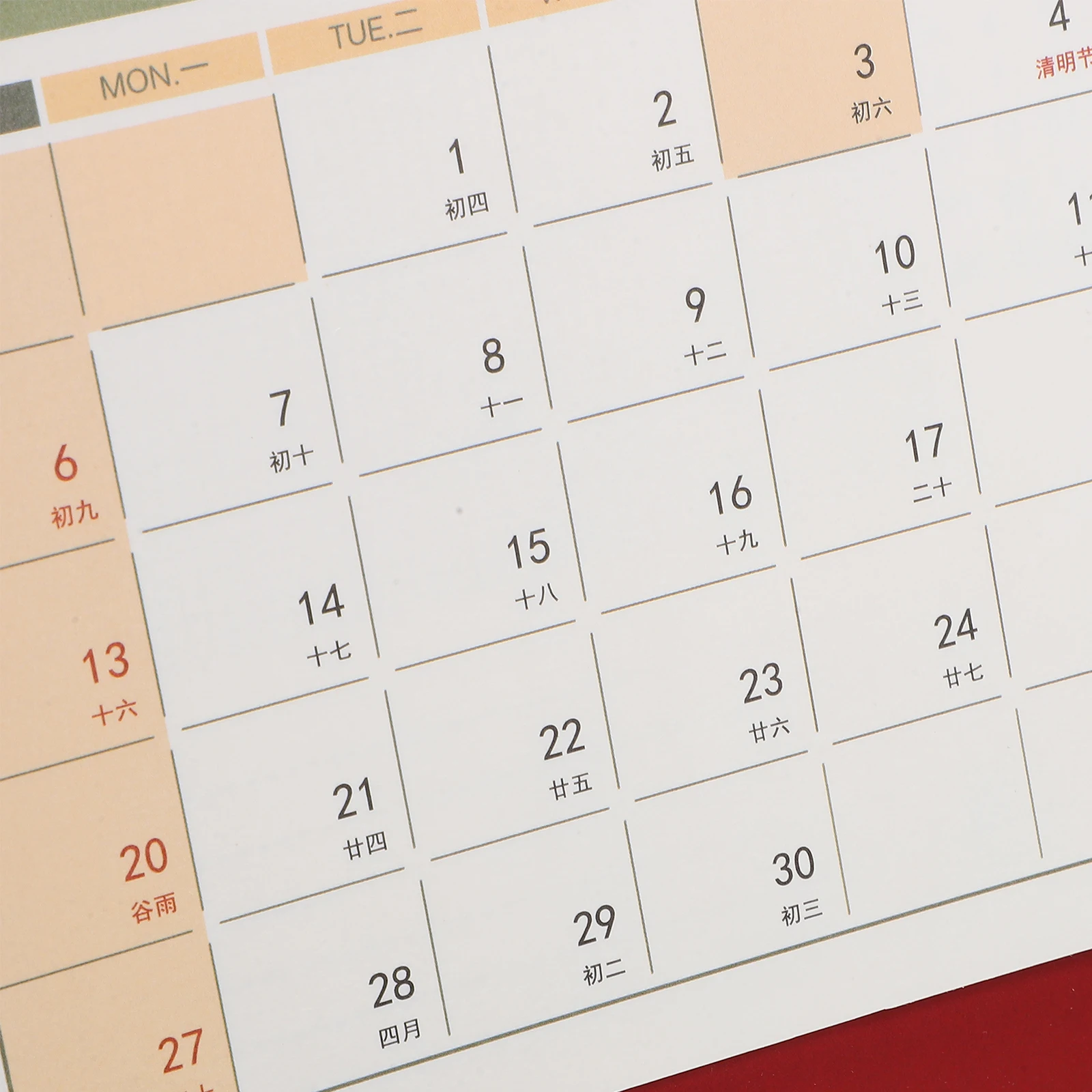 

Desk Standing Calendar Decoration Calanders Academic Year Small Desktop Calendars Supplies Delicate