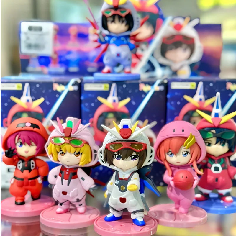 

New Sale Genuine Bandai Seed Sequel Destiny Pajama Series Blind Box Mobile Suit Q-Version Driver Figures Cool Toy Surprise Gifts
