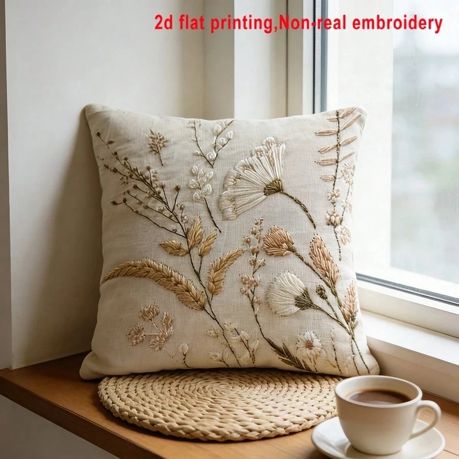 1pc Neutral Wildflower Throw P - Pillow Cover 20X20 review and price