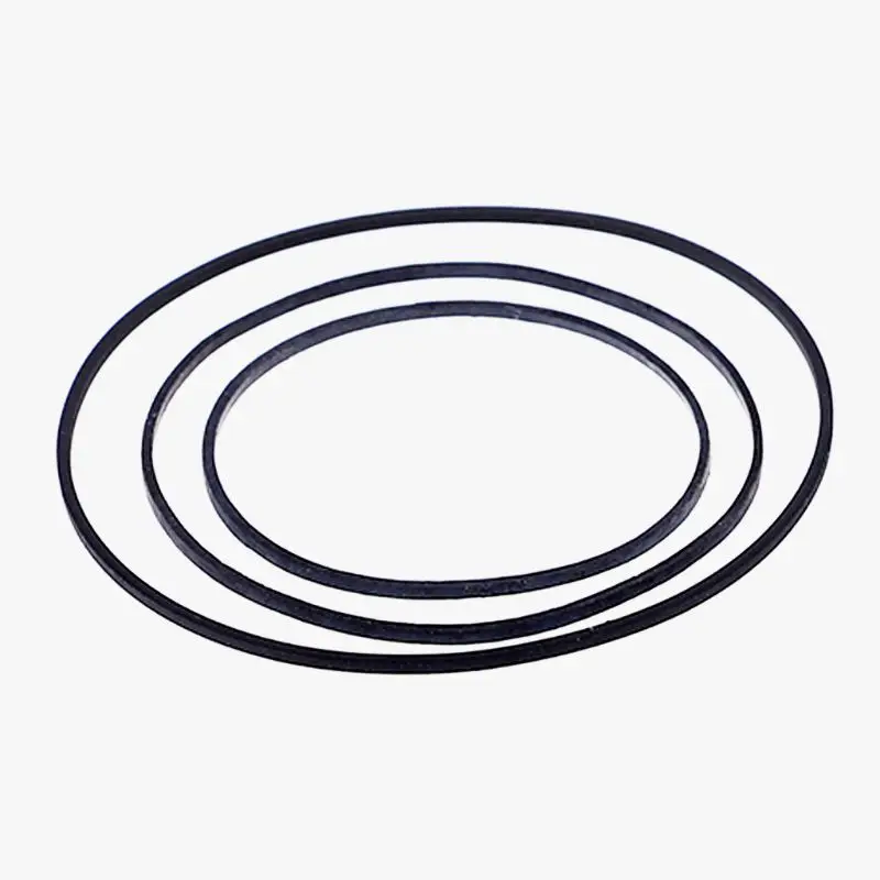 1mm width 45-130MM Mix Cassette Tape Machine Belt Assorted Common Square Rubber Belt Fit for Recorders Walkman DVD