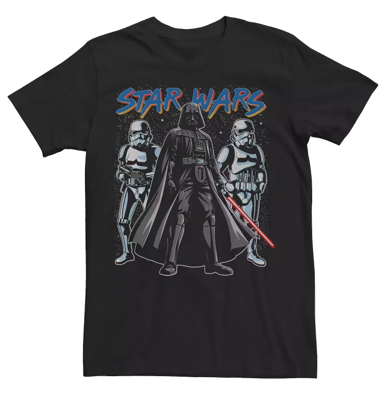 Kaos lengan pendek pria Star Wars, gaya jalanan sci-fi, seni piksel retro, lengan robot, hadiah harian untuk penggemar