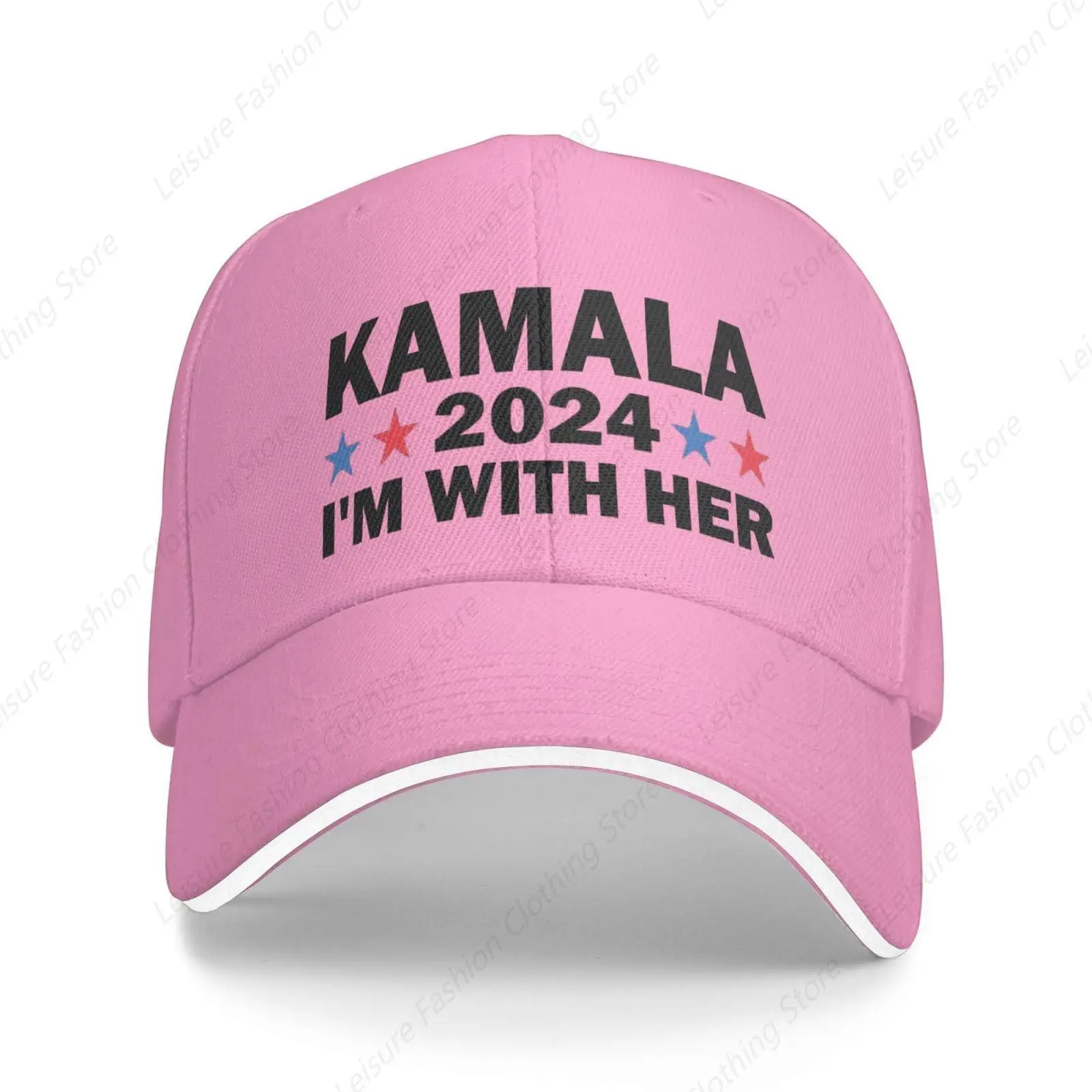 I'm with Her Kamala Vote for 2024 President Kamala Harris Hat Campaign Baseball Cap Funny Hats for Men Women t shirt