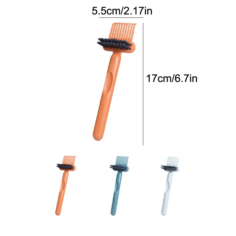 1Pc 2 In 1 Hair Brush Cleaning Tool, Comb Cleaning Brush, Portable Hair Brush Cleaner Rake, Hairbrush Cleaner Solution‘