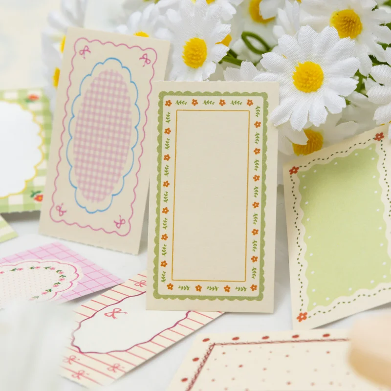 1pack/30pcs Mini Writable Border Stickers, assorted small frames,DIY Handmade Album Scrapbooking Decor Paper Supplies