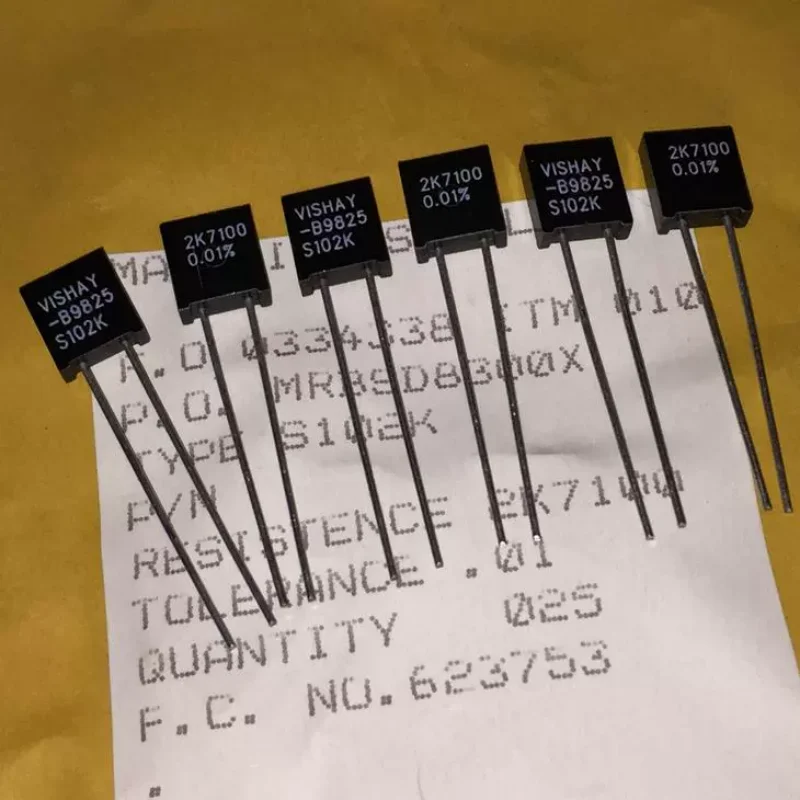

1-5pcs VISHAY low-temperature drift precision insensitive metal foil resistor S102K 2.7K100 0.01% fever resistor