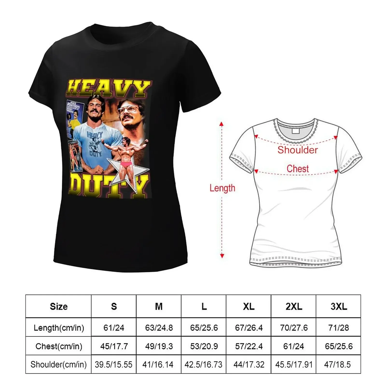 Mike Mentzer - Heavy Duty T-shirt summer top shirts graphic tees Short sleeve tee Women clothes