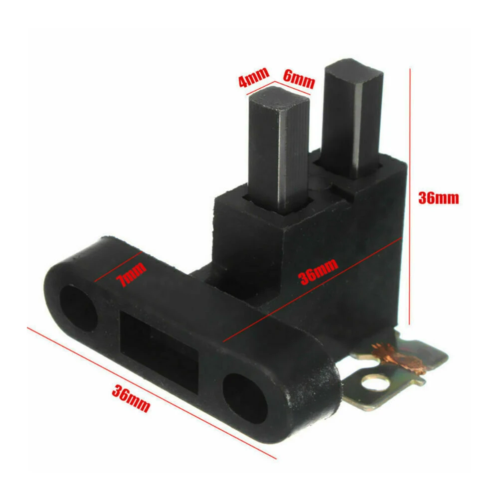 ガソリン発電機用カーボンブラシアセンブリ,ブラシホルダー,2つのシングルブレードコネクタ,2 kw-7kwアクセサリ