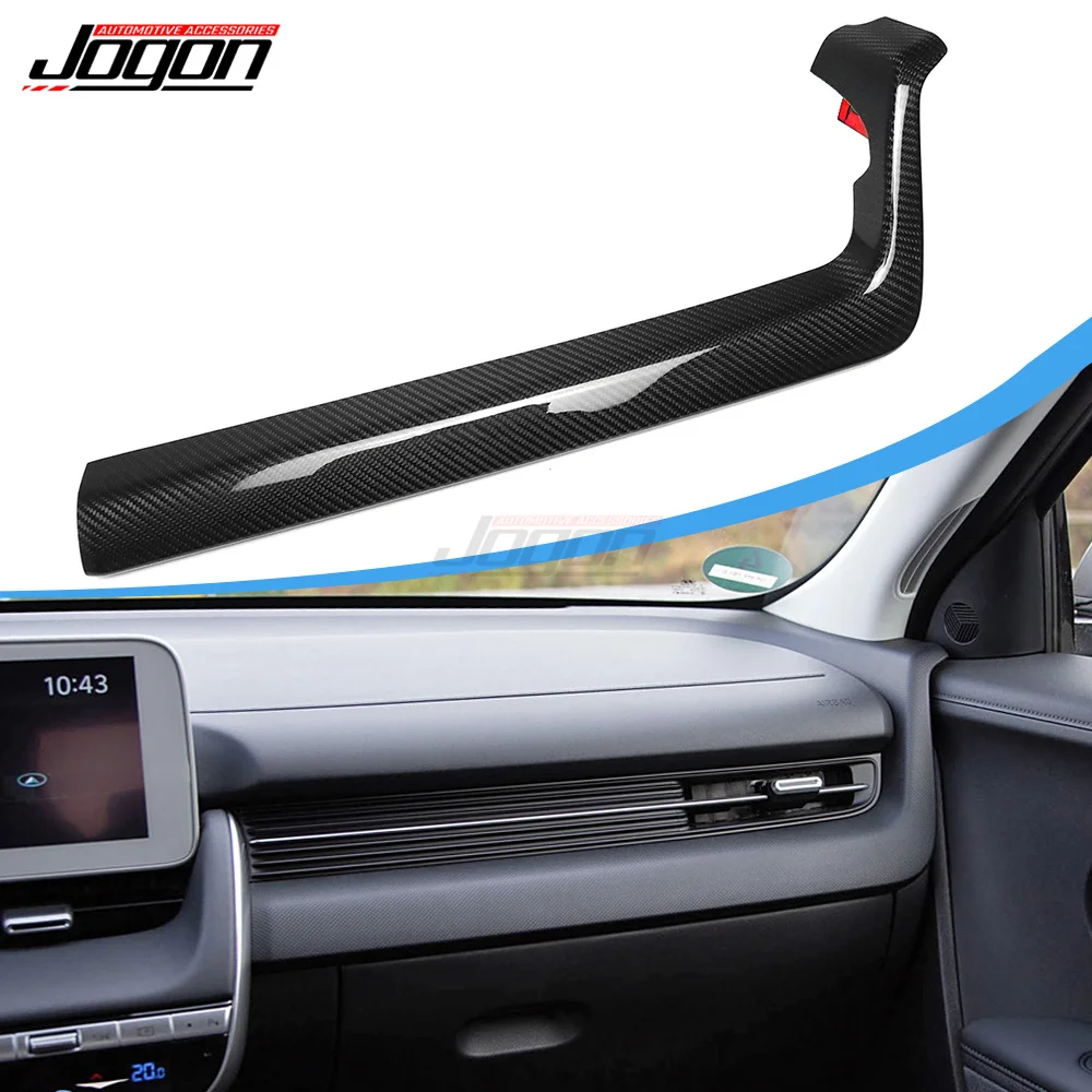 Real Carbon Fiber Exterior Dashboard AC Air Vent Outlet Lower Cover Trim For Hyundai Ioniq 5 NE 5 N SEL 2022-25 Car Accessories