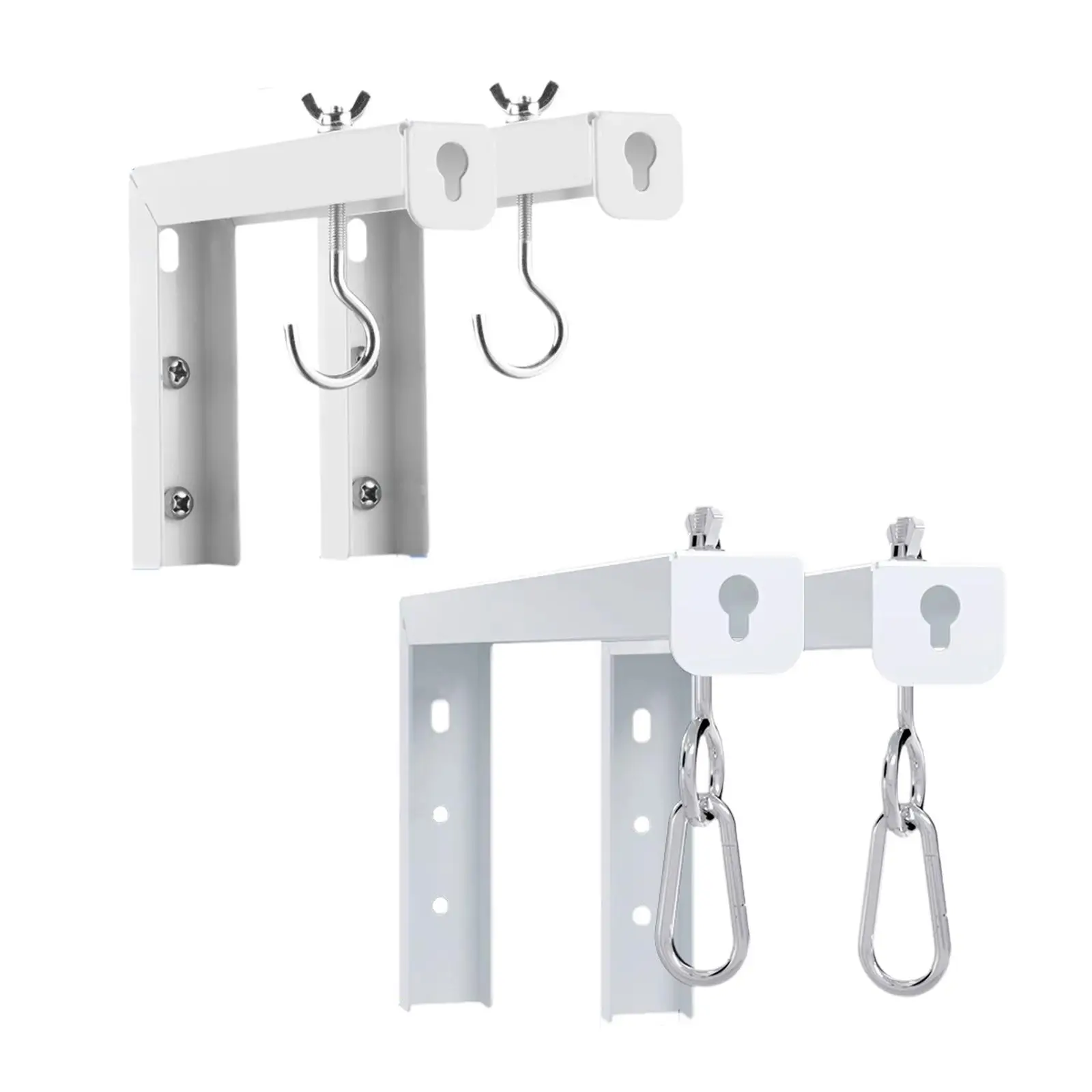 2x Projector Screen Ceiling Mount Universal for Game Room Classroom Office