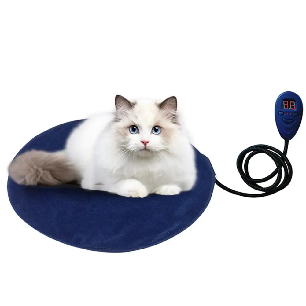 Useful Temperature Adjustable Auto Power-Off Function Pet Heating Pad Indoor Electric Heated Cat Bed for Home