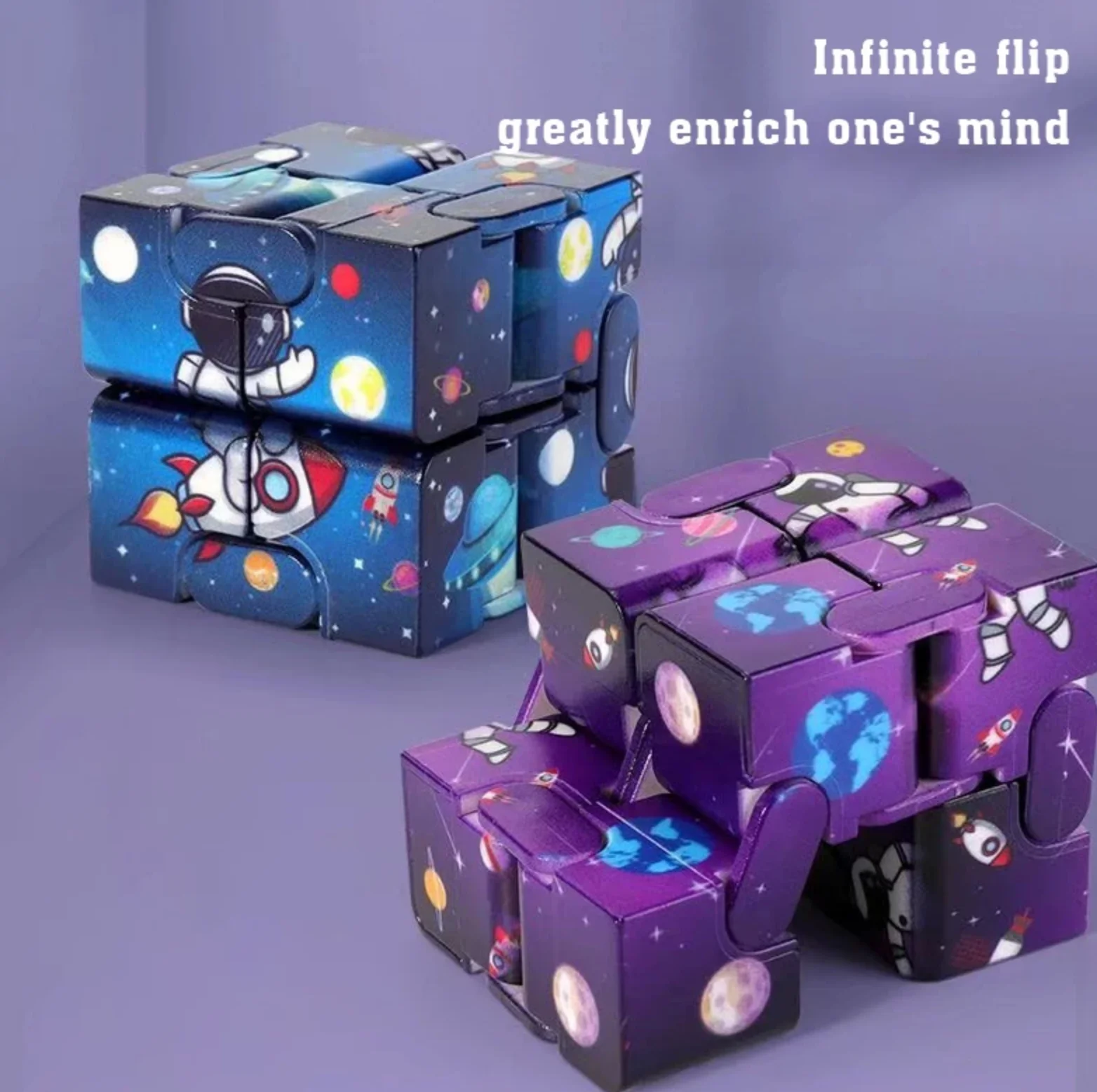 Infinity Magic Cube Starry Sky Square Puzzle Toy Four Corner Maze Toys Children Adult Decompression Relaxing Hand-Held Kids Gift