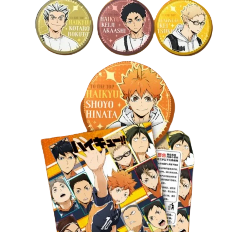 Haikyuu Kozume Kenma Kageyama Tobio Hinata Shoyo مفاجأة صندوق أعمى إبداعي عالي الجودة شارات كرتونية ثنائية الأبعاد هدايا