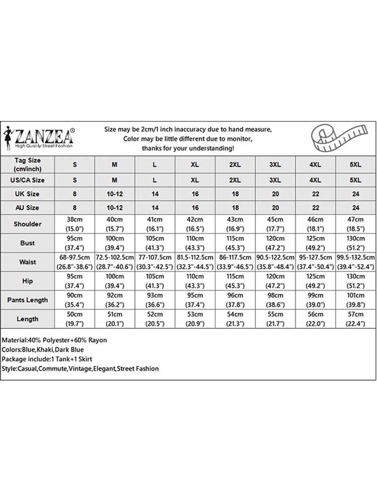 ZANZEA Elegant Denim Dress Sets Women Pockets Sleeveless Vests and Long Skirts Fashion Summer Casual Loose Solid 2 Piece Sets image 6