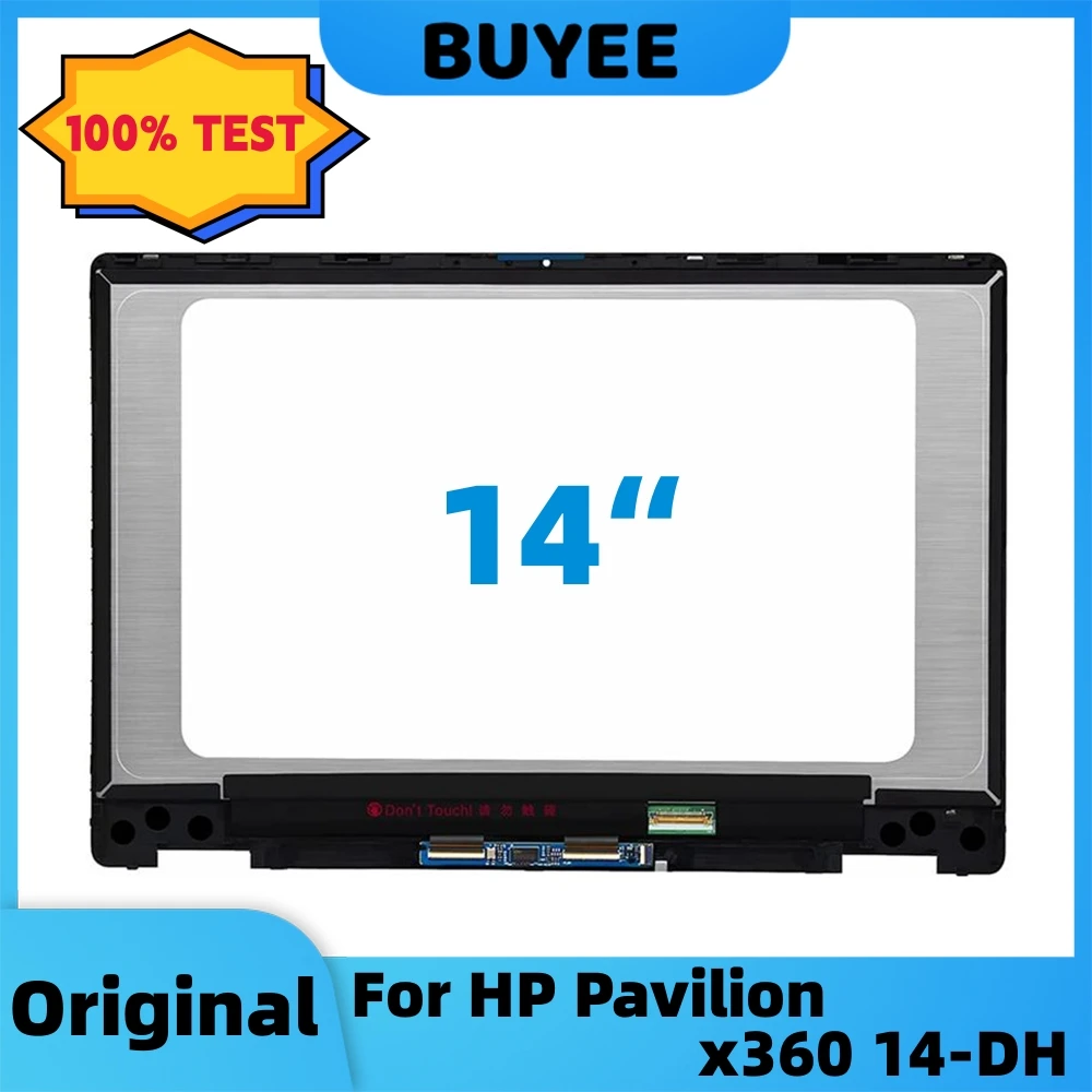 14” Original For HP Pavilion x360 14-DH 14-dh0706nz Laptop LCD Display Touch Screen Digitizer Assembly FHD 1920x1080