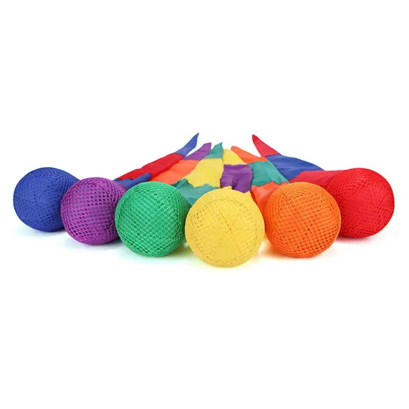 

Красочные цветы, Забавный ручной мешок для песка, мячи из пенопласта, уличные Обучающие спортивные сенсорные тренировочные игры для детей