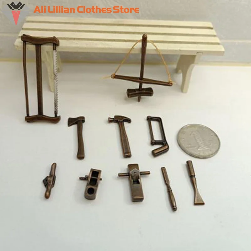 ⭐HOT❗ 1 Set 1/12 Scale Dollhouse Mini Repair Tools Simulation Tool Model Toys For Doll House Decoration Miniature Accessories