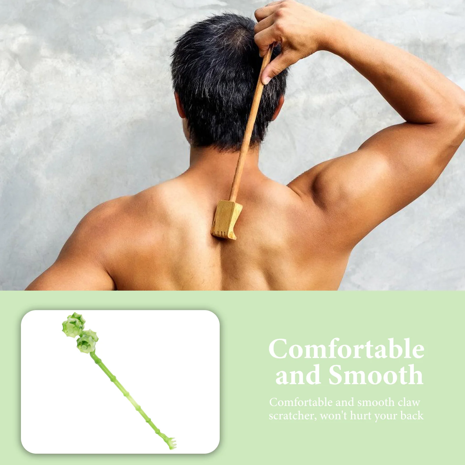 

Back Scratcher Claw Scratcher 8 Rolls Beige Durable Body Massager Tool Relaxation Pressure Relief Practical Back Accessories